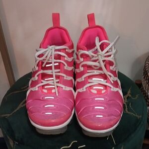 Vibrant Pink and White Sneakers
